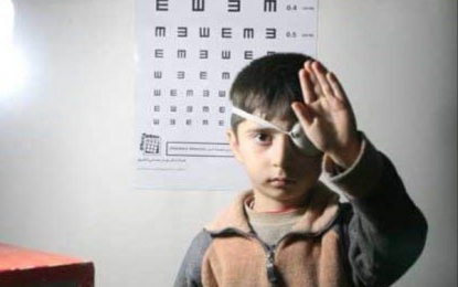 کودکان کمتر از ۶ سال کاشانی سنجش بینایی می‌شوند