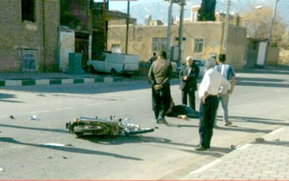 تصادف در تقاطع بلوار شهدای چهارباغ فین