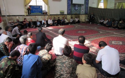 دعای ندبه در مسجد فاطمیه فین + تصویر