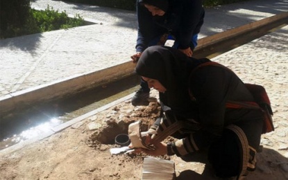 اجرای عملیات تله گذاری و طعمه گذاری موریانه در مجموعه جهانی باغ تاریخی فین کاشان