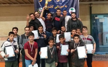 تیم باشگاه آینده سازان فین کاشان قهرمان مسابقات کاراته جوکای دوی جوانان کشور